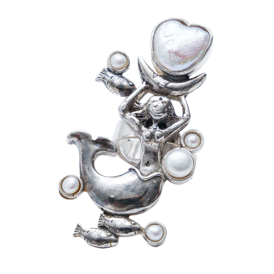 Anillo Contando Perlas, joya de plata .925 – Gabriela Sánchez