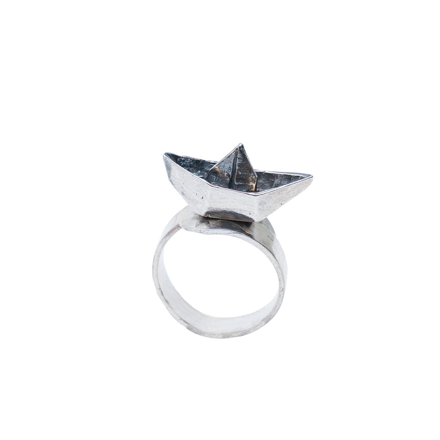 Anillo Barquito de Papel, joya de plata .925 – Gabriela Sánchez (vista 3)