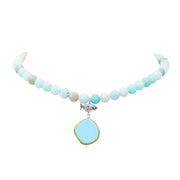 Collar Estanque Mágico, joya de plata .925, con amazonita – Gabriela Sánchez