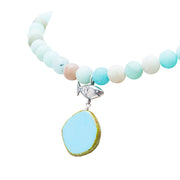 Collar Estanque Mágico, joya de plata .925, con amazonita – Gabriela Sánchez (vista 3)
