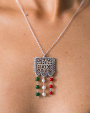 Dije Orgullo Mexicano, joya de plata .925, con jade y perla – Gabriela Sánchez (vista 4)