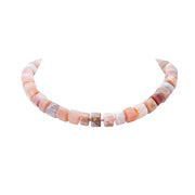 Collar Arena Terracota, joya de plata .925, con ágata – Gabriela Sánchez