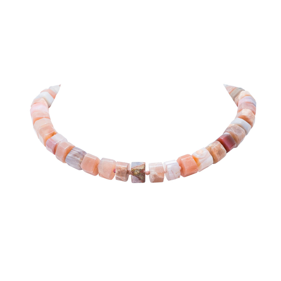 Collar Arena Terracota, joya de plata .925, con ágata – Gabriela Sánchez