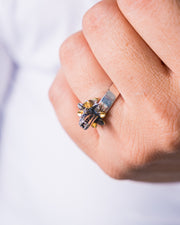 Anillo Kukulcán Flor de Viento, joya de plata .925 – Gabriela Sánchez (vista 3)