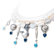 Collar Espíritu del Mar, joya de plata .925, con perla y piedra luna – Gabriela Sánchez (vista 6)
