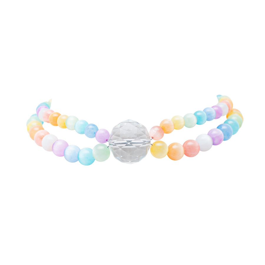 Collar Anémona Multicolor, joya de plata .925, con cuarzo – Gabriela Sánchez