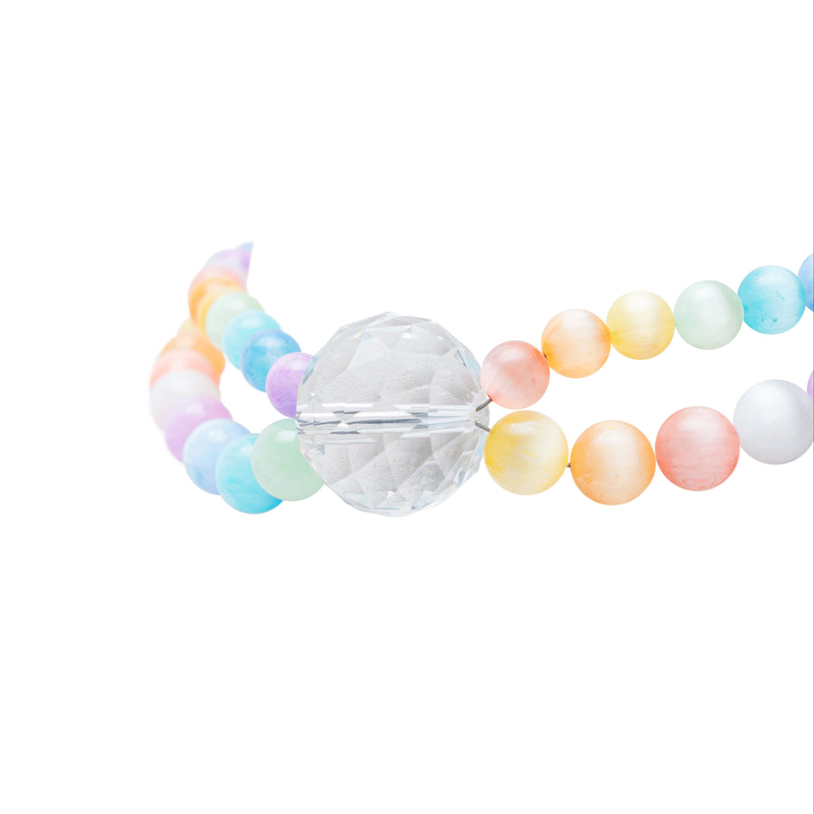 Collar Anémona Multicolor, joya de plata .925, con cuarzo – Gabriela Sánchez (vista 6)