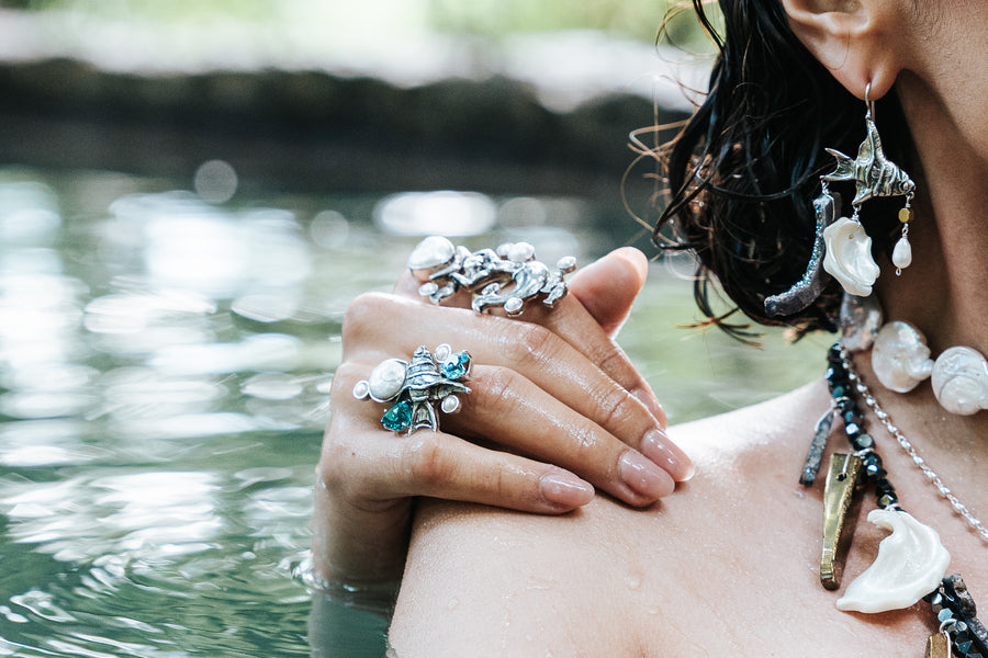 Anillo Contando Perlas, joya de plata .925 – Gabriela Sánchez (vista 4)