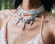 Collar Reflejo Tornasol, joya de plata .925, con perla y cuarzo tornasol – Gabriela Sánchez (vista 5)