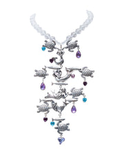 Collar Canción del Mar, joya de plata .925, con cristal Swarovski – Gabriela Sánchez
