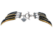 Collar El Gran Kukulkán, joya de plata .925, con espinela y hematita – Gabriela Sánchez (vista 5)