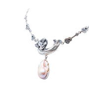 Collar Serenata Encantada, joya de plata .925, con perla – Gabriela Sánchez (vista 5)