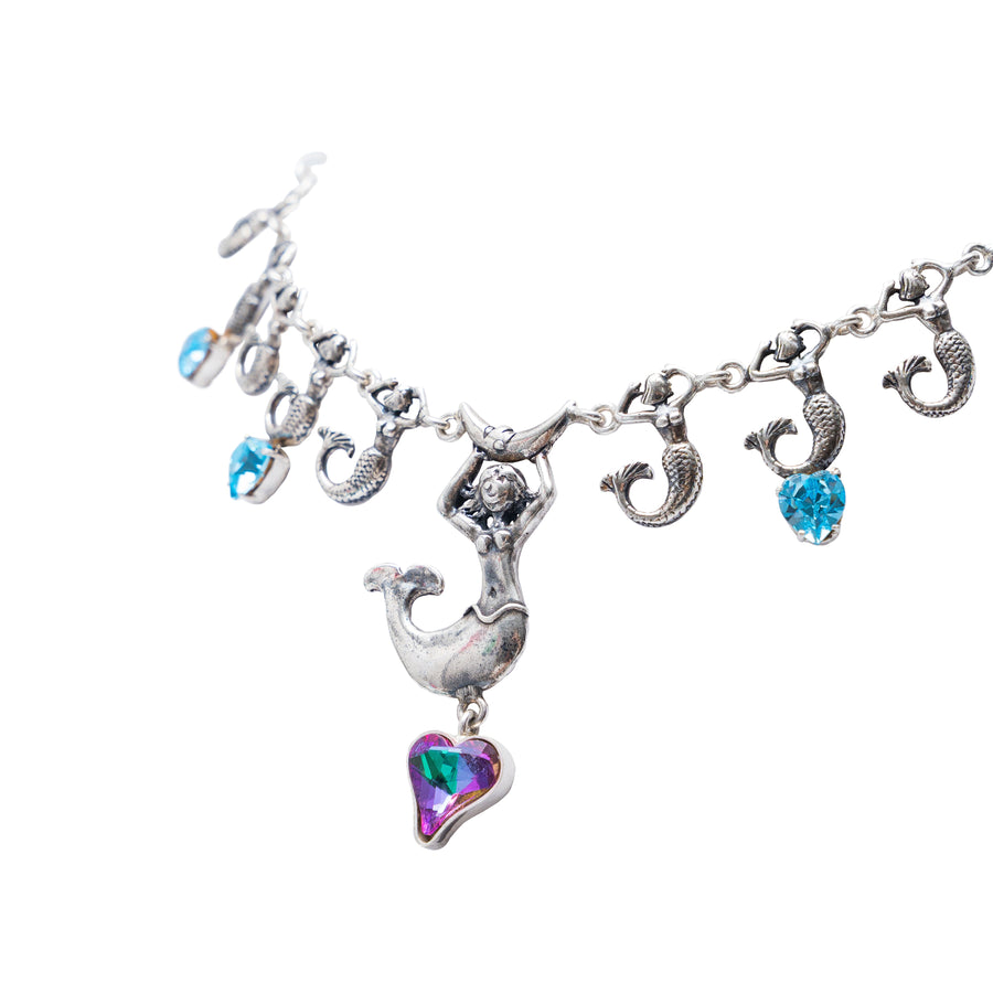 Gargantilla Hijas de la Luna, joya de plata .925, con cristal Swarovski – Gabriela Sánchez (vista 5)