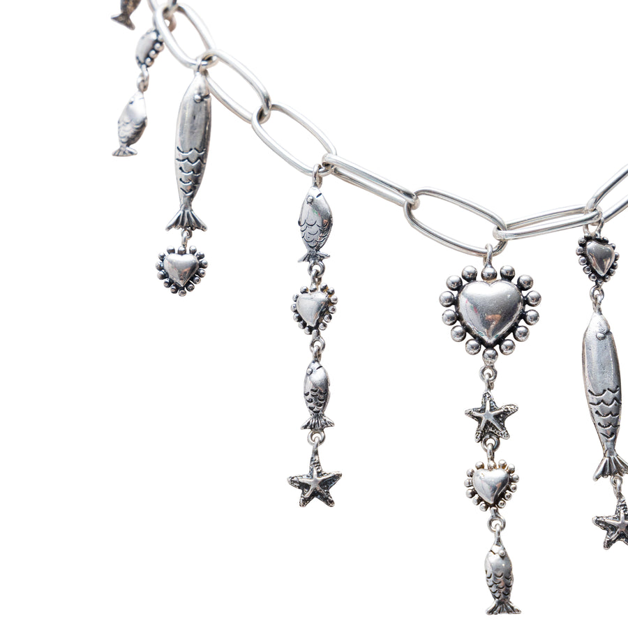 Collar Pez Corazón, joya de plata .925 – Gabriela Sánchez (vista 5)