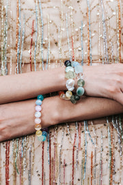 Pulsera Destellos del Mar, joya de plata .925, con selenita – Gabriela Sánchez (vista 3)