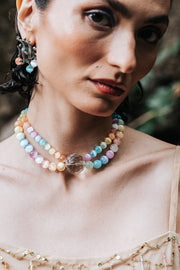 Collar Anémona Multicolor, joya de plata .925, con cuarzo – Gabriela Sánchez (vista 2)