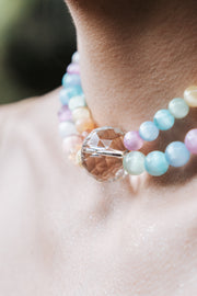 Collar Anémona Multicolor, joya de plata .925, con cuarzo – Gabriela Sánchez (vista 3)