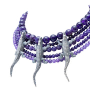 Collar Agua y Tierra, joya de plata .925, con amatista – Gabriela Sánchez (vista 4)