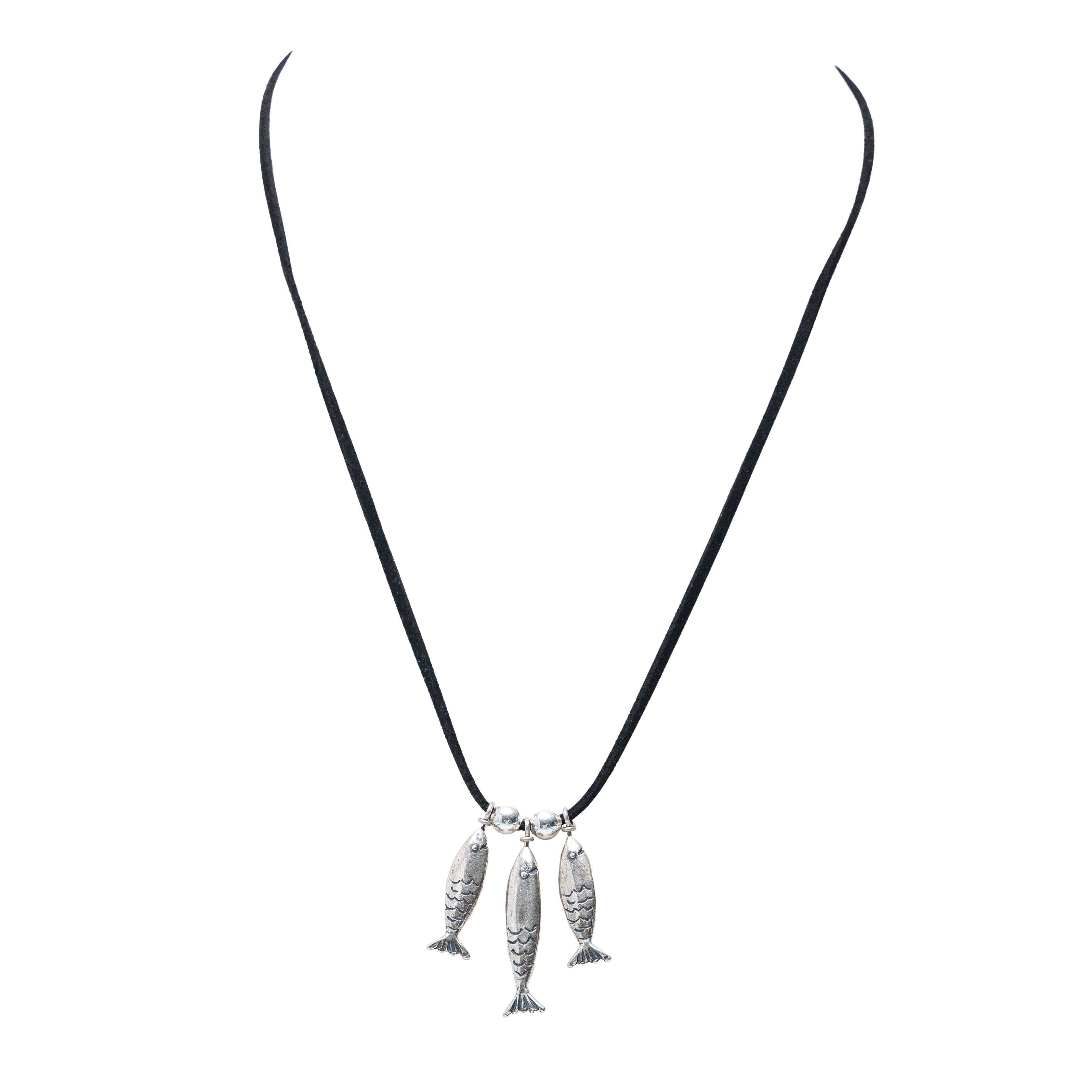 Collar Trío de Peces, joya de plata .925 – Gabriela Sánchez