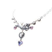 Collar Sirena Corazón, joya de plata .925, con cristal Swarovski – Gabriela Sánchez (vista 3)