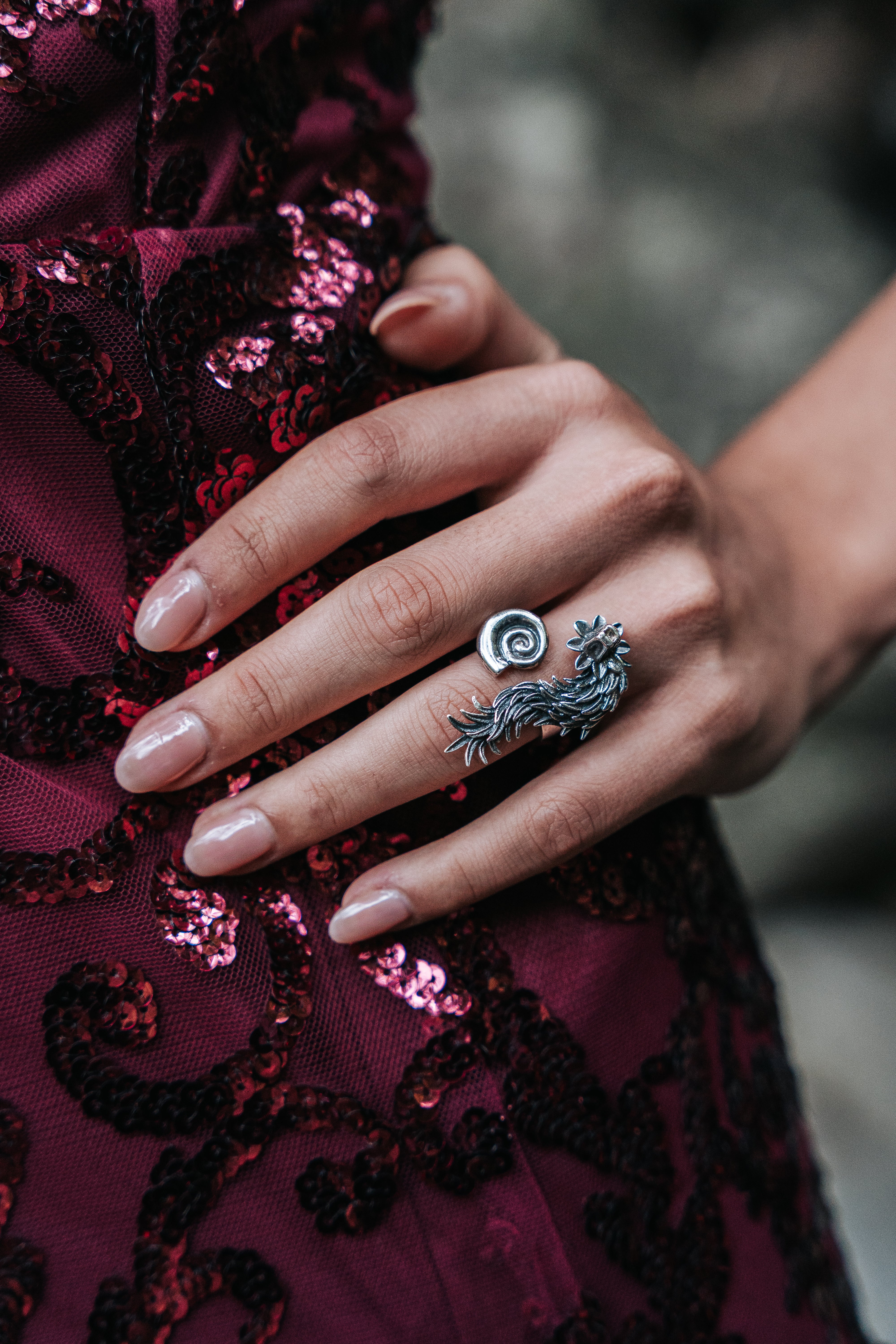 Anillo Guardián del Agua, joya de plata .925 – Gabriela Sánchez