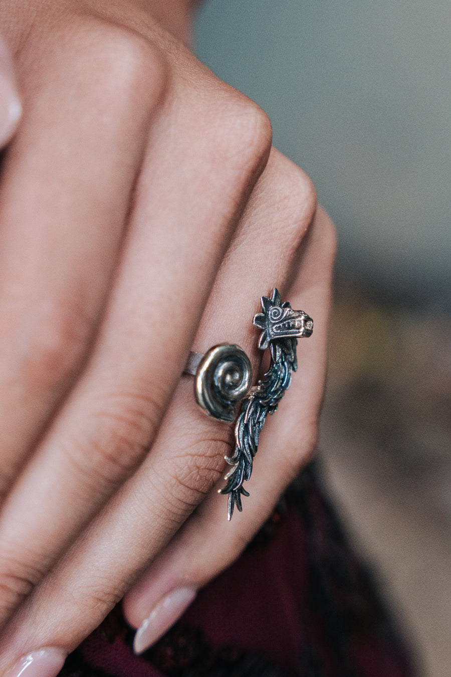 Anillo Guardián del Agua, joya de plata .925 – Gabriela Sánchez (vista 4)