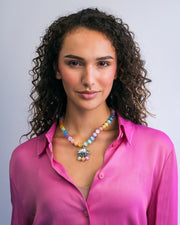 Collar Pez Encanto, joya de plata .925, con selenita – Gabriela Sánchez (vista 3)
