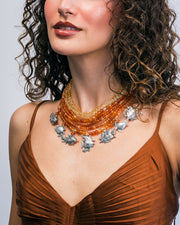 Collar Puesta de Sol, joya de plata .925, con citrina y cornalina – Gabriela Sánchez (vista 5)