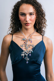 Collar Canción del Mar, joya de plata .925, con cristal Swarovski – Gabriela Sánchez (vista 2)
