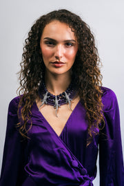 Collar Agua y Tierra, joya de plata .925, con amatista – Gabriela Sánchez (vista 3)
