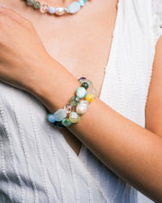 Pulsera Agua Dulce, joya de plata .925, con selenita y cuarzo – Gabriela Sánchez (vista 2)