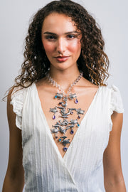 Collar Canción del Mar, joya de plata .925, con cristal Swarovski – Gabriela Sánchez (vista 5)