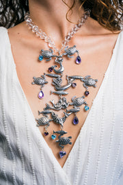 Collar Canción del Mar, joya de plata .925, con cristal Swarovski – Gabriela Sánchez (vista 4)