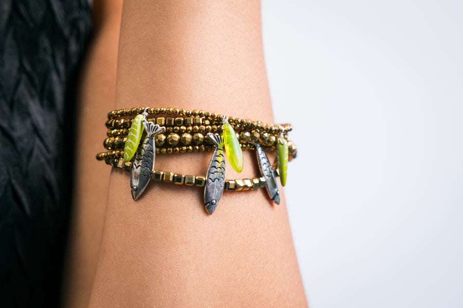 Pulsera Manglar, joya de plata .925, con hematita – Gabriela Sánchez (vista 4)