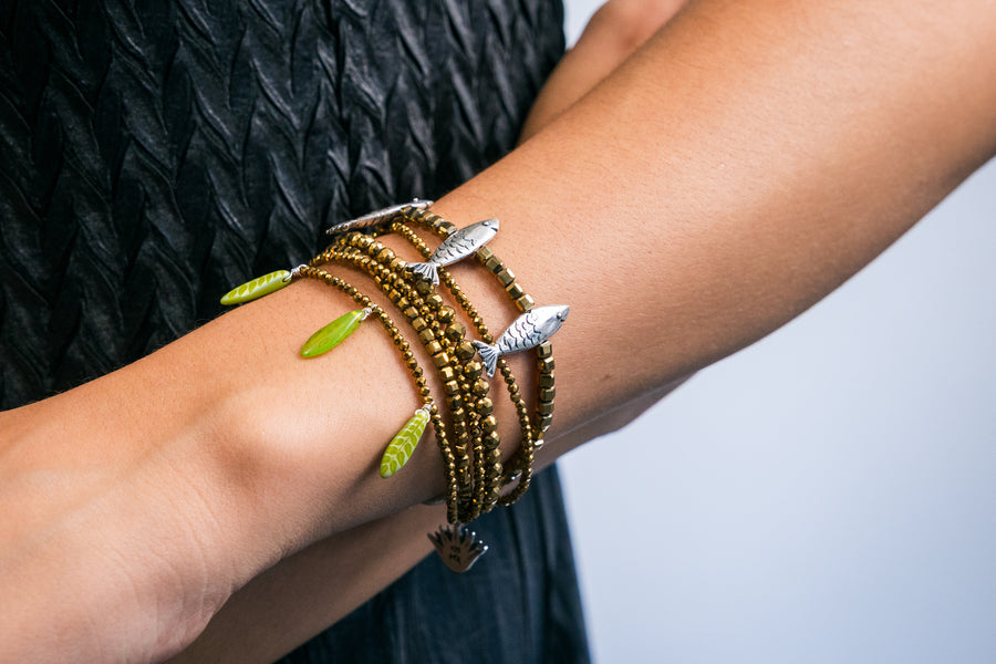 Pulsera Manglar, joya de plata .925, con hematita – Gabriela Sánchez (vista 3)