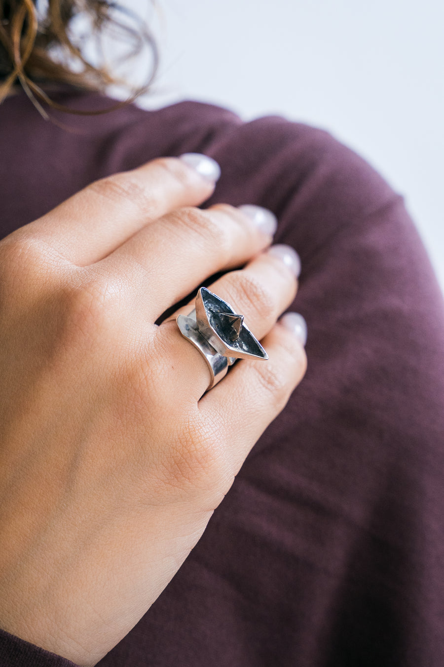 Anillo Barquito de Papel, joya de plata .925 – Gabriela Sánchez (vista 4)