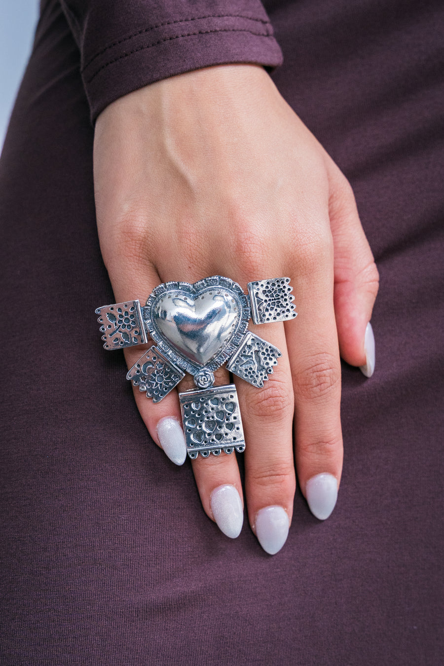 Anillo Fiesta del Corazón, joya de plata .925 – Gabriela Sánchez (vista 2)