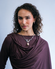 Collar Serenata Encantada, joya de plata .925, con perla – Gabriela Sánchez (vista 4)