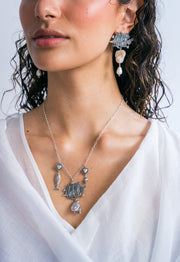 Dije Corazón de Pez, joya de plata .925, con perla – Gabriela Sánchez (vista 3)