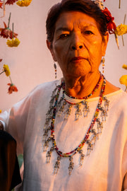 Collar Baile de los Esqueletos, joya de plata .925, con lapislázuli – Gabriela Sánchez (vista 7)