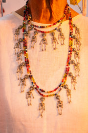 Collar Baile de los Esqueletos, joya de plata .925, con lapislázuli – Gabriela Sánchez (vista 2)