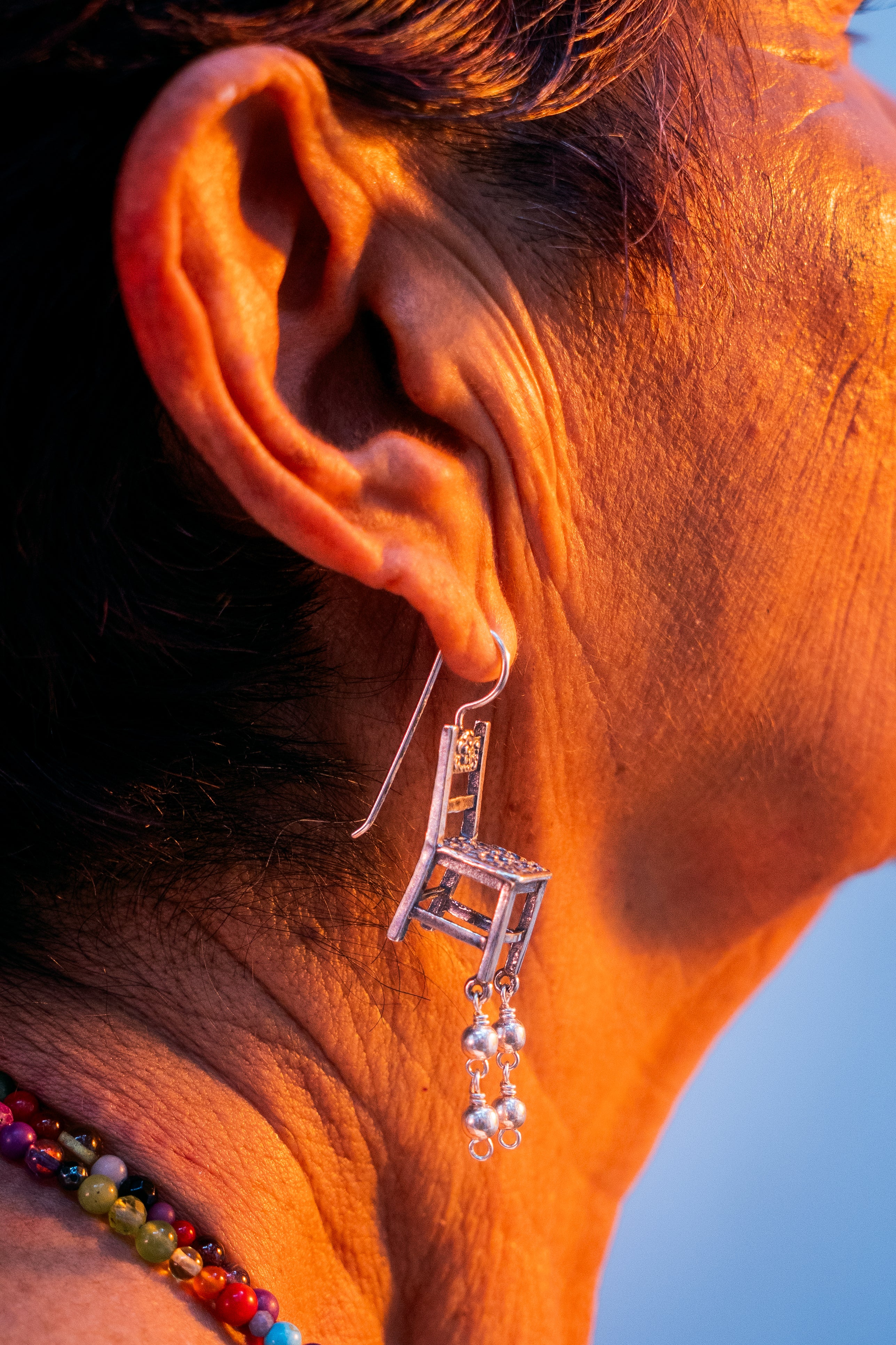 Aretes La Patrona, joya de plata .925 – Gabriela Sánchez (vista 2)