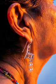 Aretes La Patrona, joya de plata .925 – Gabriela Sánchez (vista 2)