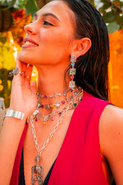 Gargantilla Cempasúchil y Copal, joya de plata .925, con cristal Swarovski – Gabriela Sánchez (vista 8)