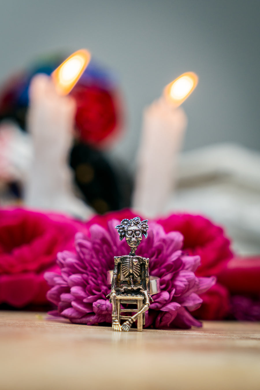 Anillo Doña Huesitos, joya de plata .925 – Gabriela Sánchez