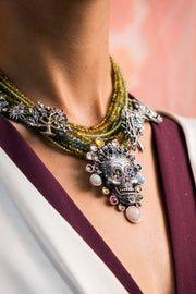 Collar Recuerdos de Vida, joya de plata .925, con turmalina y peridot – Gabriela Sánchez (vista 5)