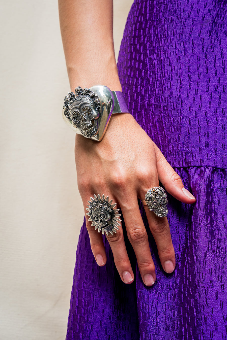 Brazalete Morir Por Tu Amor, joya de plata .925 – Gabriela Sánchez (vista 4)