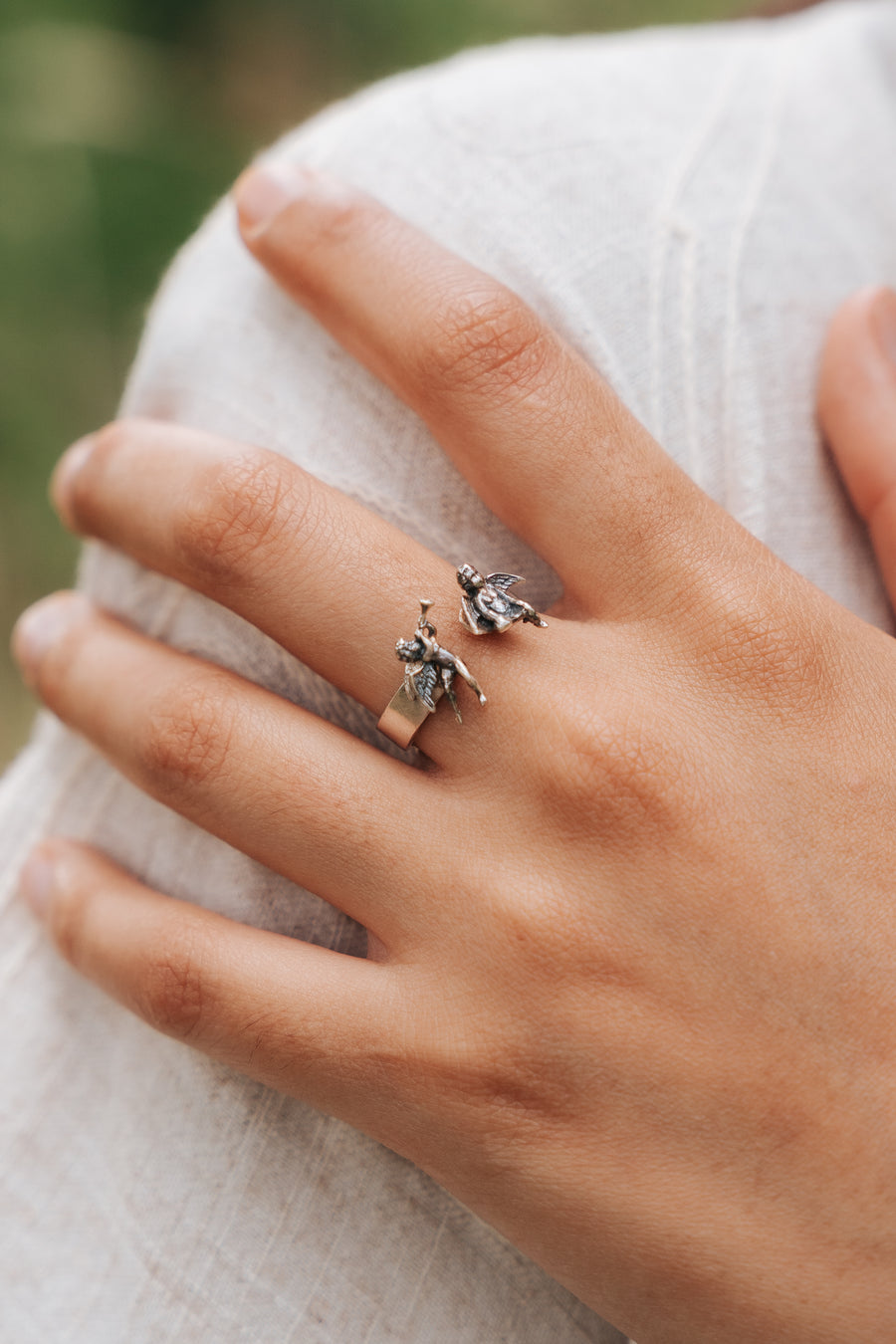 Anillo Querubines, joya de plata .925 – Gabriela Sánchez (vista 4)