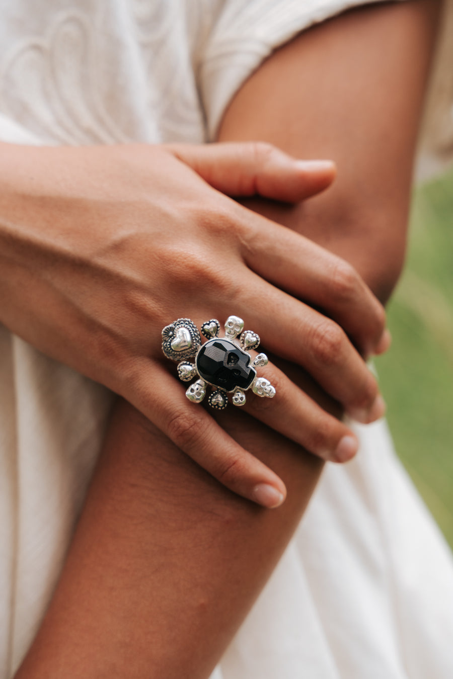 Anillo Corazón y Mariachi, joya de plata .925, con cristal Swarovski – Gabriela Sánchez (vista 2)