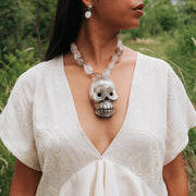 Collar Luz de Luna, joya de plata .925, con cuarzo – Gabriela Sánchez (vista 5)